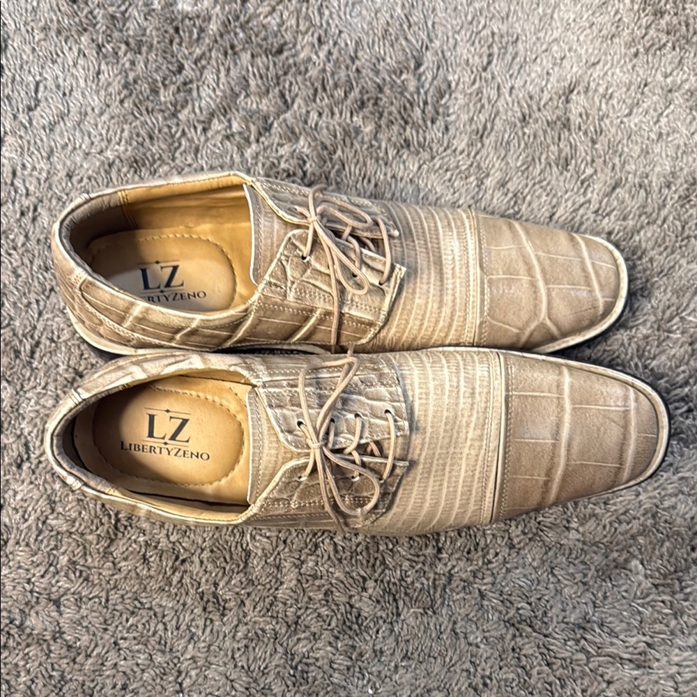 Liberty Zeno Croco Lizard Print  Oxfords Sleek Design